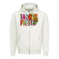 Oatmeal Heather taco fiesta Zipper Hoodie - CTS Tumbler Store