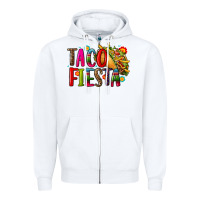 White taco fiesta Zipper Hoodie - CTS Tumbler Store