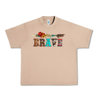 Brave And Aztec Wood Sunflower With Arrow Urban Heavy Tee | Teevron
