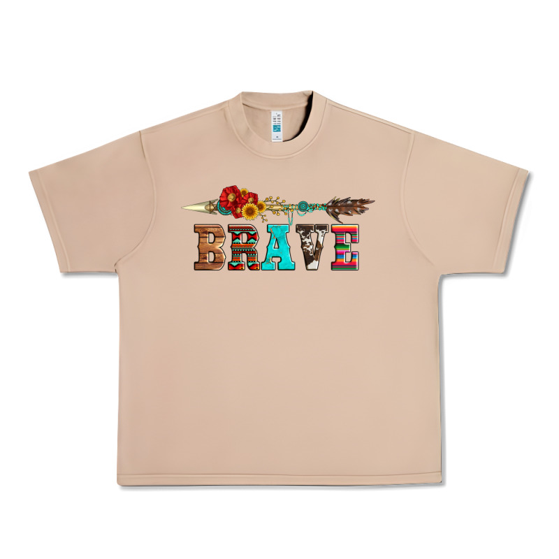 Brave And Aztec Wood Sunflower With Arrow Urban Heavy Tee by Artiststas | Teevron