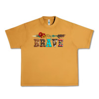 Peanut Butter brave and aztec wood sunflower with arrow Urban Heavy Tee - Artiststas
