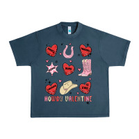 Midnight Navy howdy valentine copy Urban Heavy Tee - MaliasSmallBusiness