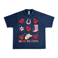 Navy howdy valentine copy Urban Heavy Tee - MaliasSmallBusiness