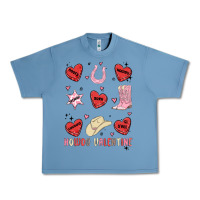 Pebble Blue howdy valentine copy Urban Heavy Tee - MaliasSmallBusiness