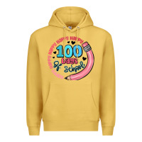 Antique Gold happy 100 days of school Premium Hoodie - MaliasSmallBusiness