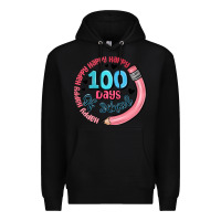 Black happy 100 days of school Premium Hoodie - MaliasSmallBusiness