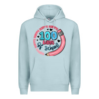 Blue Mist happy 100 days of school Premium Hoodie - MaliasSmallBusiness