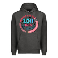 Charcoal Heather happy 100 days of school Premium Hoodie - MaliasSmallBusiness