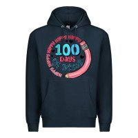 Navy happy 100 days of school Premium Hoodie - MaliasSmallBusiness