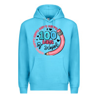 Ocean Blue happy 100 days of school Premium Hoodie - MaliasSmallBusiness