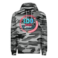 Slate Camo happy 100 days of school Premium Hoodie - MaliasSmallBusiness