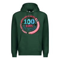 Sports Green happy 100 days of school Premium Hoodie - MaliasSmallBusiness