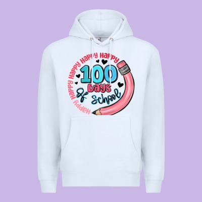 Happy 100 Days Of School Premium Hoodie Designed By Maliassmallbusiness