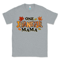 Heather Grey one thankful mama Classic Tee - texasbilliewilder