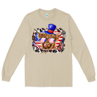 Mushroom 4th of july cow Long Sleeve Tee - texasbilliewilder