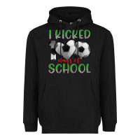 Black i kicked 100 days of school Heavyweight Hoodie - Artiststas