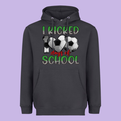 I Kicked 100 Days Of School Heavyweight Hoodie Designed By Artiststas