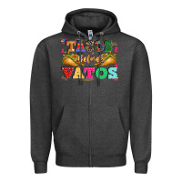 Charcoal Heather tacos before vatos Zipper Hoodie - CTS Tumbler Store