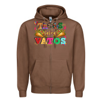 Chestnut tacos before vatos Zipper Hoodie - CTS Tumbler Store