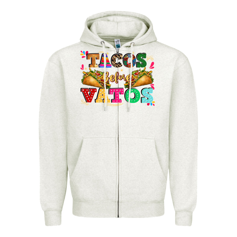 Tacos Before Vatos Zipper Hoodie by CTS Tumbler Store | Teevron