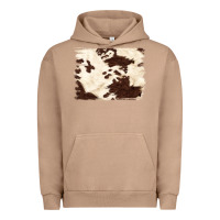 Pigment Burro brown cowhide background Urban Hoodie - NancyCooperArtShop