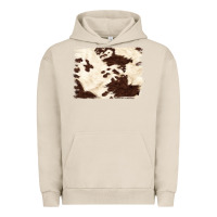 Pigment French Oak brown cowhide background Urban Hoodie - NancyCooperArtShop