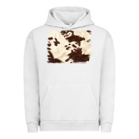 Pigment Lunar Rock brown cowhide background Urban Hoodie - NancyCooperArtShop