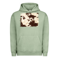 Pigment Oil Green brown cowhide background Urban Hoodie - NancyCooperArtShop
