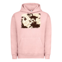 Pigment Salmon brown cowhide background Urban Hoodie - NancyCooperArtShop