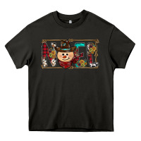 Asphalt noel snowman christmas Heavy Core Tee - CowhideDigitalArt