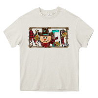 Cream noel snowman christmas Heavy Core Tee - CowhideDigitalArt