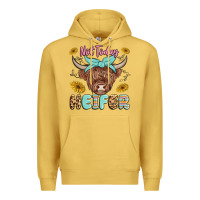 Antique Gold heifer Premium Hoodie - MaliasSmallBusiness