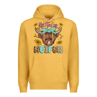 Mustard heifer Premium Hoodie - MaliasSmallBusiness