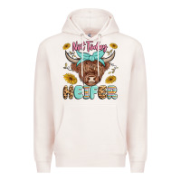 Pale Pink heifer Premium Hoodie - MaliasSmallBusiness