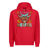Red heifer Premium Hoodie - MaliasSmallBusiness