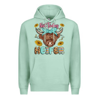 Seafoam heifer Premium Hoodie - MaliasSmallBusiness