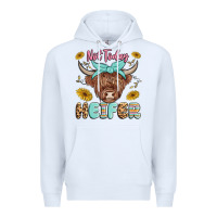 White heifer Premium Hoodie - MaliasSmallBusiness