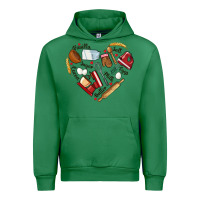Emerald bake tools hearts Urban Hoodie - NancyCooperArtShop