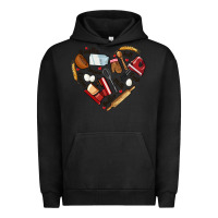 Pigment Black bake tools hearts Urban Hoodie - NancyCooperArtShop