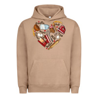 Pigment Burro bake tools hearts Urban Hoodie - NancyCooperArtShop