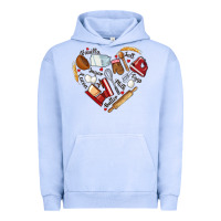 Pigment Grape Ice bake tools hearts Urban Hoodie - NancyCooperArtShop