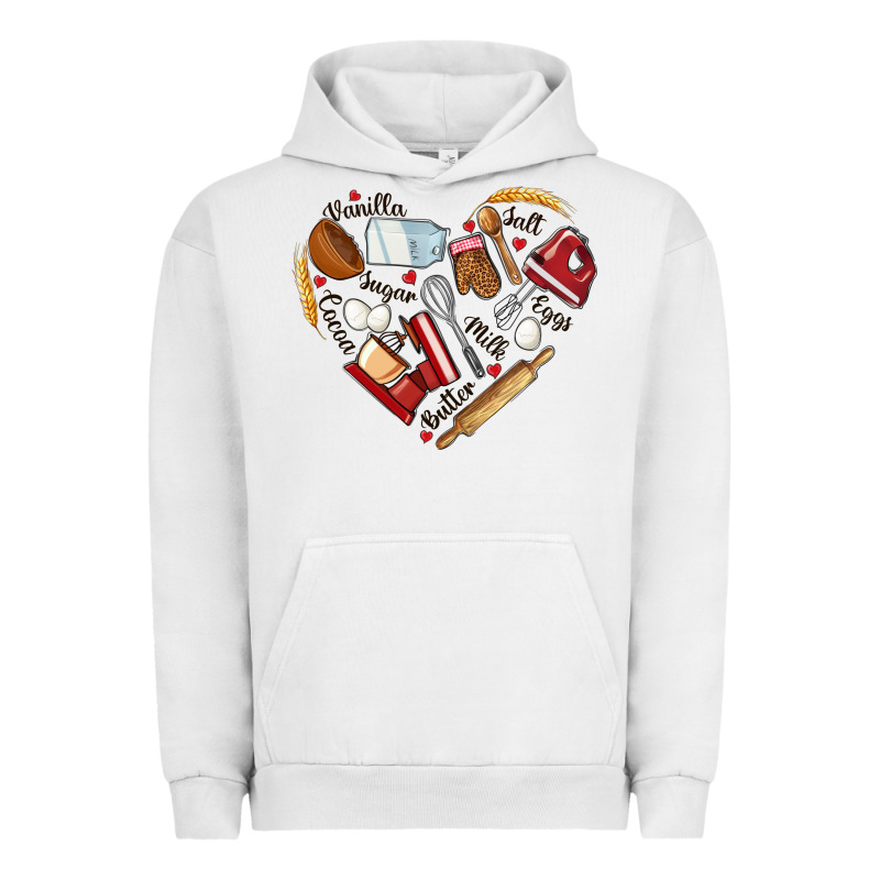 Bake Tools Hearts Urban Hoodie by NancyCooperArtShop | Teevron