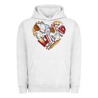 Pigment Lunar Rock bake tools hearts Urban Hoodie - NancyCooperArtShop