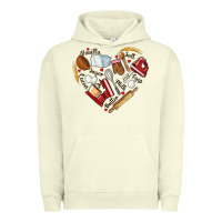 Pigment Pistachio bake tools hearts Urban Hoodie - NancyCooperArtShop