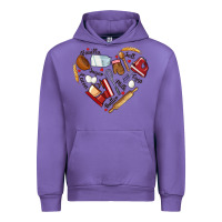 Tulip bake tools hearts Urban Hoodie - NancyCooperArtShop