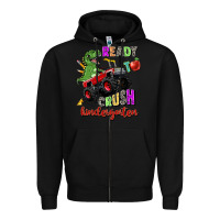 Black ready to crush kindergarten Zipper Hoodie - Zillion Design Studio