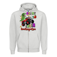 Dove Grey ready to crush kindergarten Zipper Hoodie - Zillion Design Studio