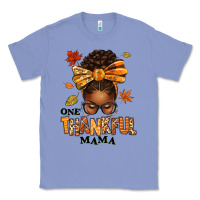 Colony Blue one thankful mama afro messy bun Classic Tee - texasbilliewilder