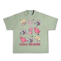 Oil Green howdy valentine Urban Heavy Tee - MaliasSmallBusiness