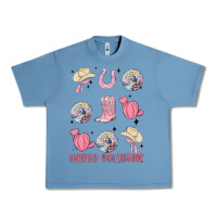 Pebble Blue howdy valentine Urban Heavy Tee - MaliasSmallBusiness